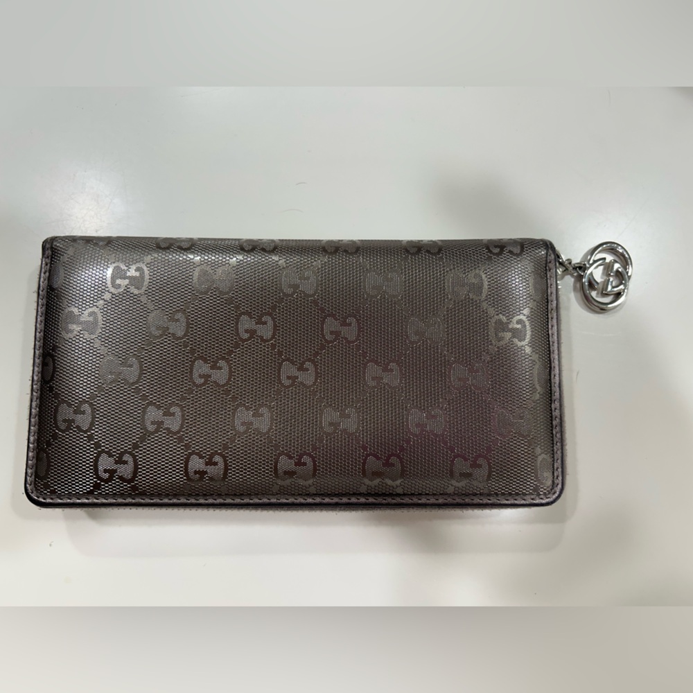 Silver Monogram Wallet